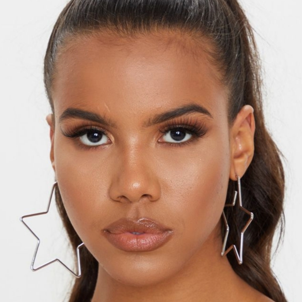 🔴🆕️ Star Earrings Hoops - Picture 1 of 11